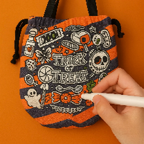 Pouches	Trick or Treat colouring pouch	orange / purple