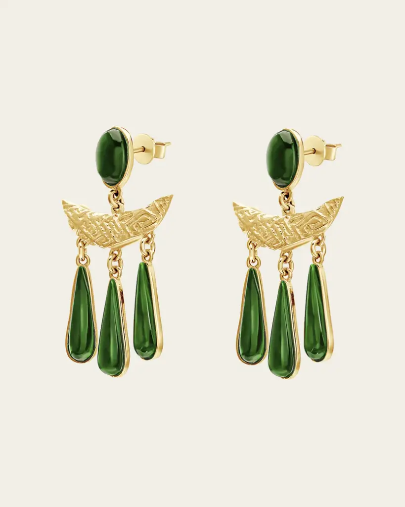 Earrings	ASE59	Leil	Green 