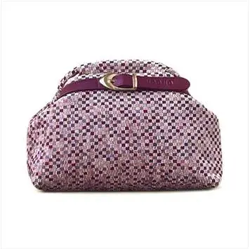 BCKLD fabric clutch	Checkered Burgundy	Small 