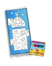 blue stars prayer mat  