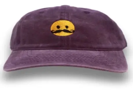 Mustache Smiley	Purple 