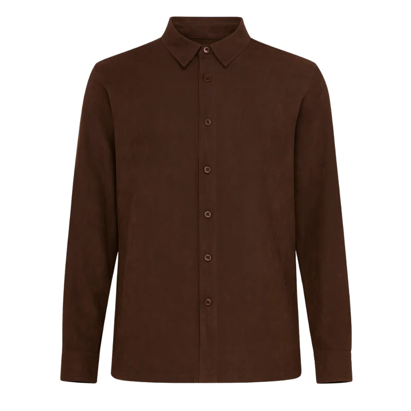 Cupro Shirt	Brown 