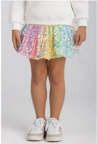 Skirt	SK-GR-AW25-01-MC	Pastel party sequin balloon skirt 