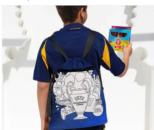 new football drawstring bag 