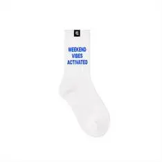 weekend vibe activated	Socks 