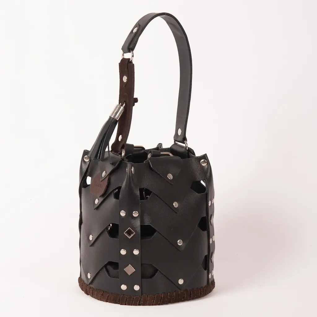 LB1040L-BR/HA	Vertebrae Bucket Bag - Medium - Ed. 10		