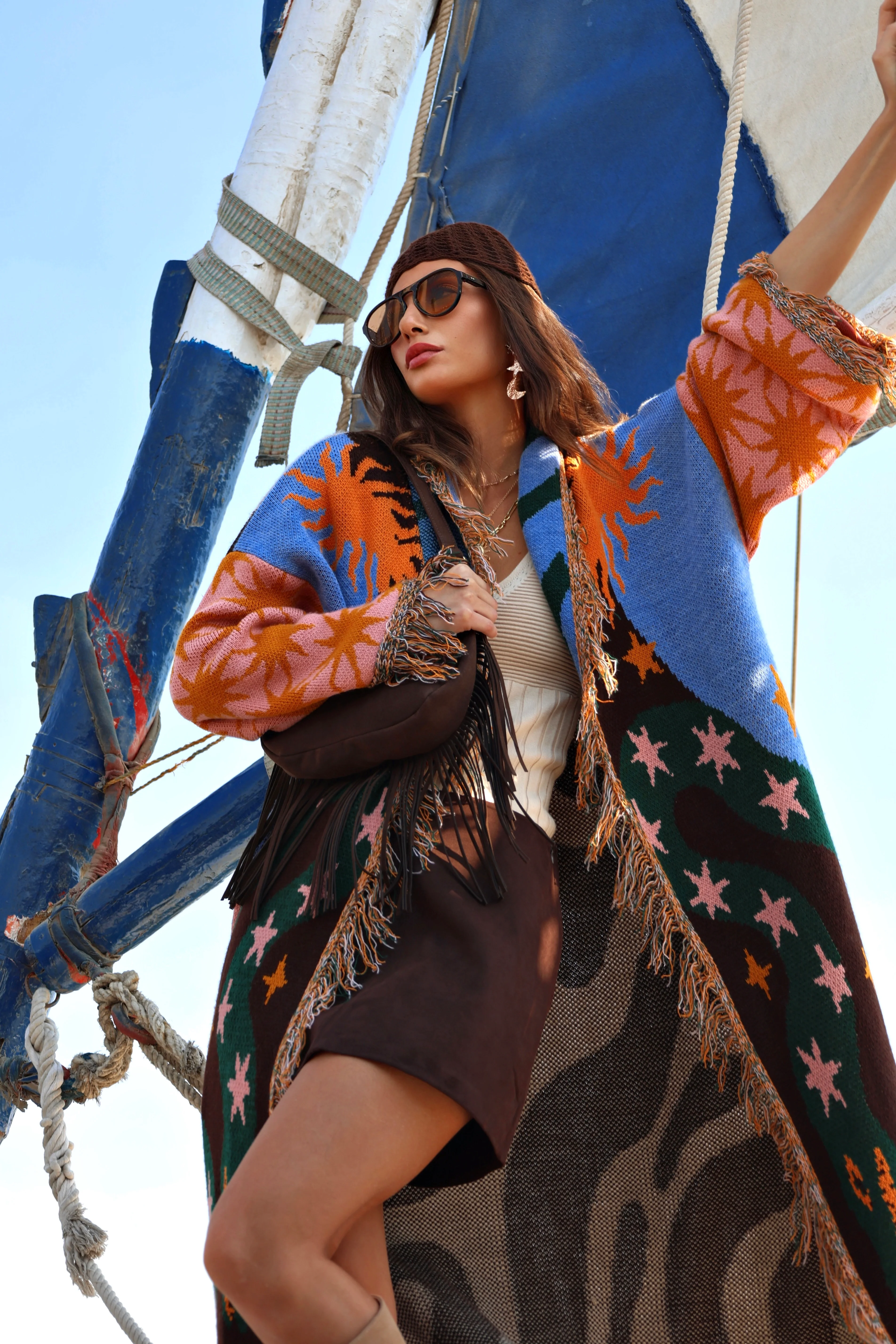 Knit Cardigan	The Celestial Voyage 