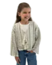 crochet net cardigan
