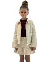 bow back jacket beige